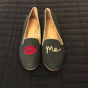 C. Wonder Dark Blue/Denim Kiss Me Loafers